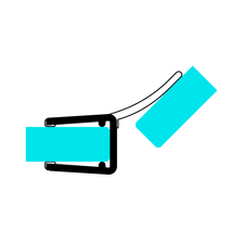 Technische Zeichnung einer Mitteldichtung auf Glas im 135°-Winkel