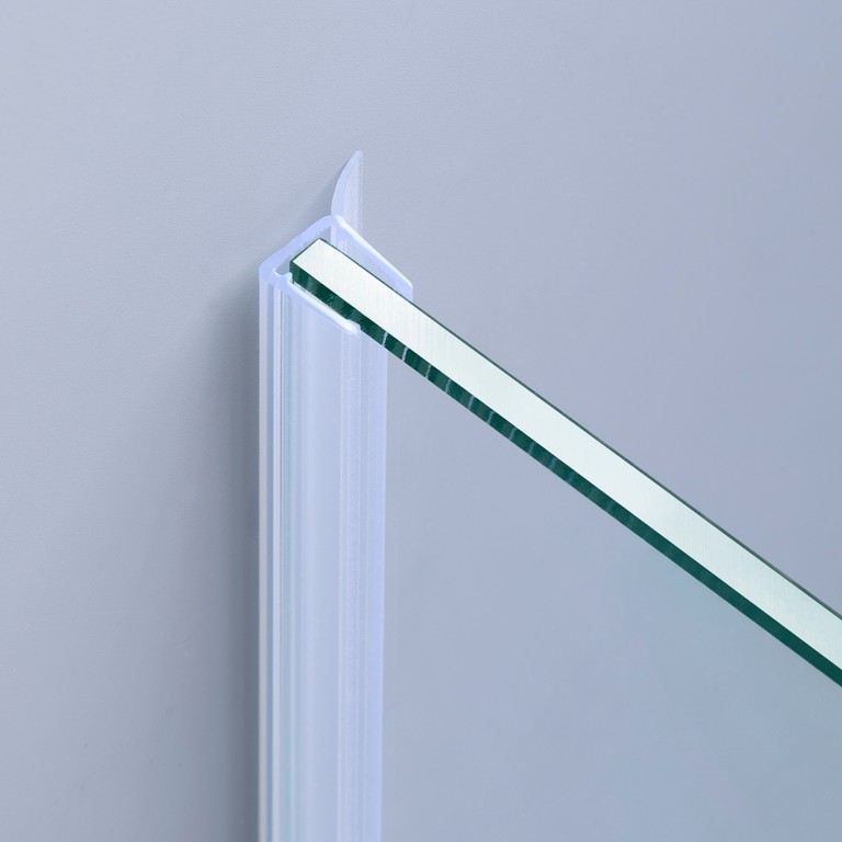 Beispiel einer Wanddichtung für eine Glas-an-Wand-Situation