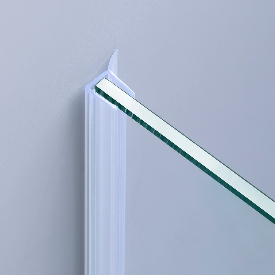 Beispiel einer Wanddichtung für eine Glas-an-Wand-Situation