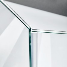 Beispiel einer Wanddichtung für eine 135°-Glas-an-Glas-Situation
