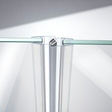 Beispiel einer Magnetschließleiste für eine 180°-Glas-an-Glas-Situation