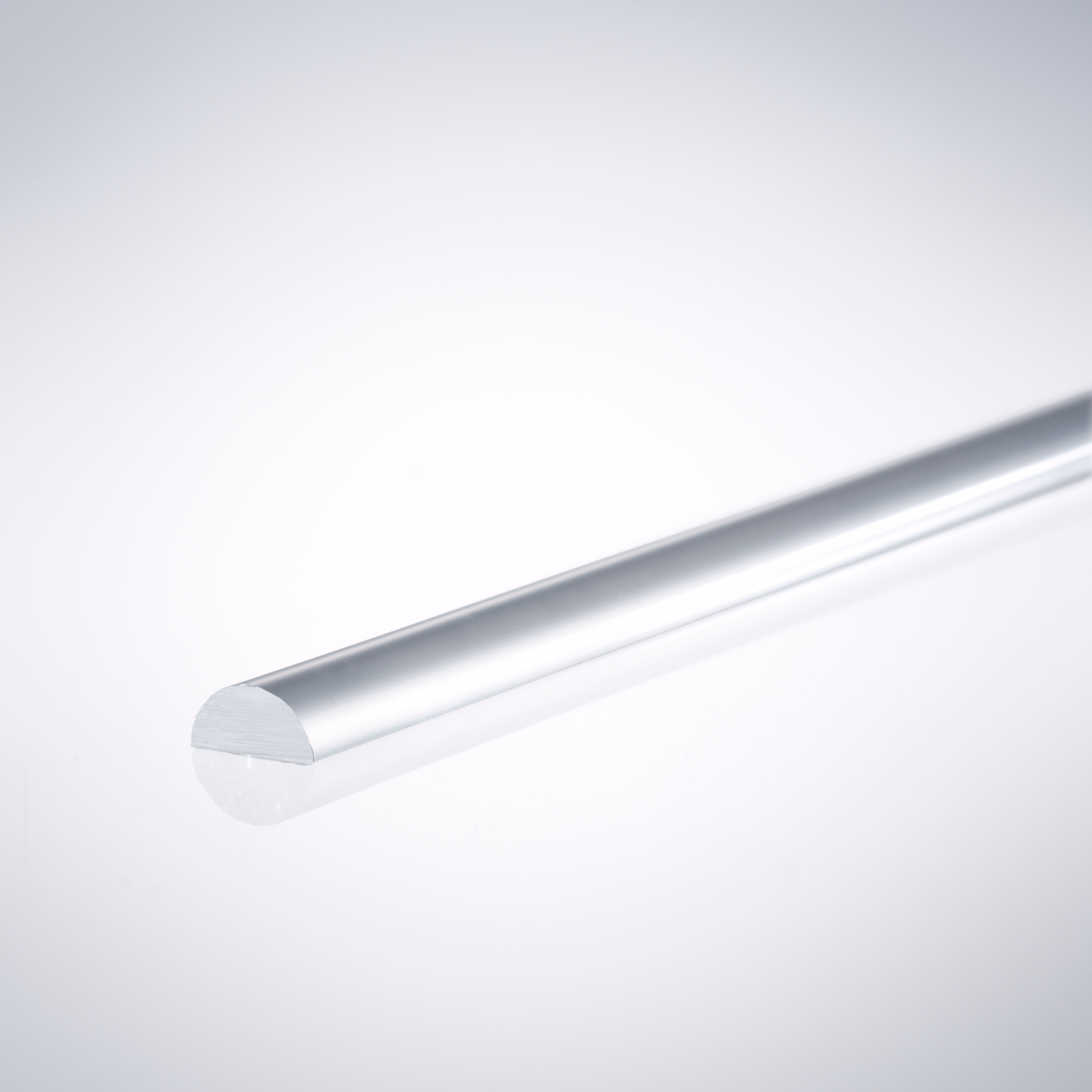 Beispiel für einen Acrylhalbrundstab für 4mm Glasstärke