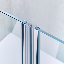 Magnetschließleiste für Glas-Glas 180° versetzt, Aluminium