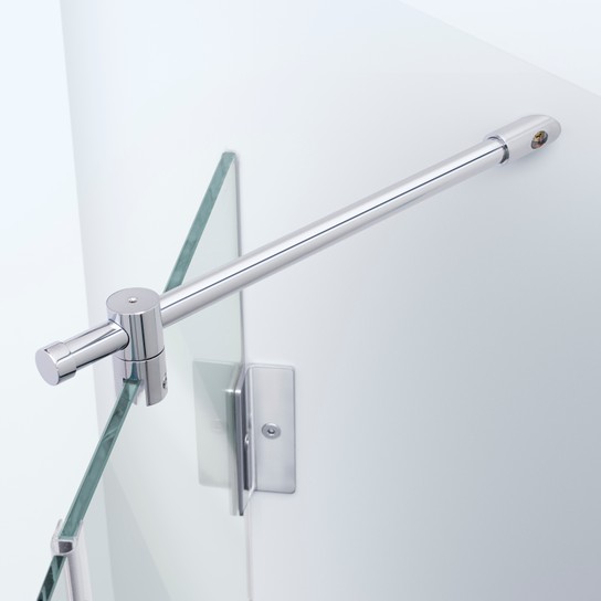 Beispiel einer 45°-Distanzstange für 6-8 mm Glasstärke