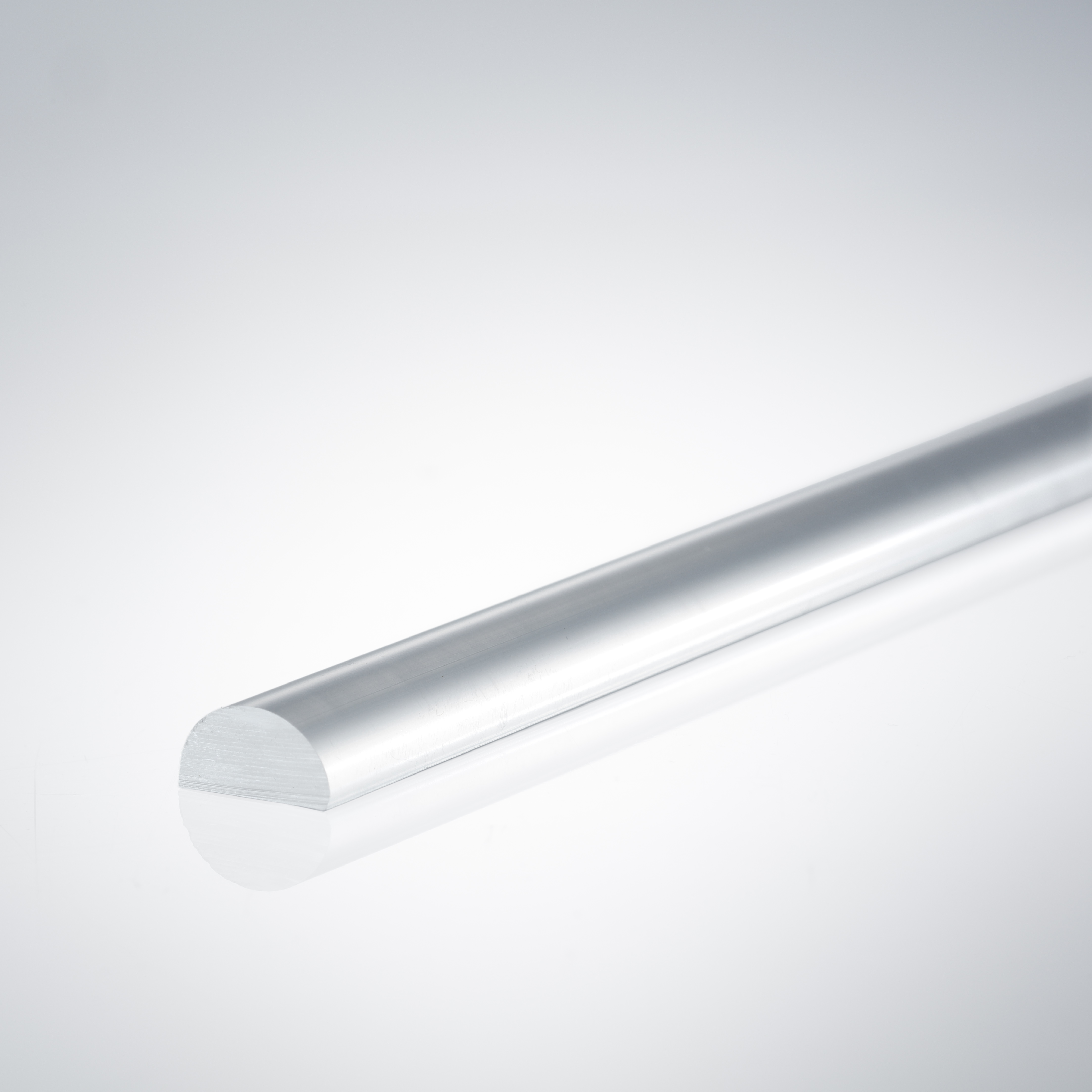 Beispiel eines Acrylhalbrundstabes für 5mm Glasstärke