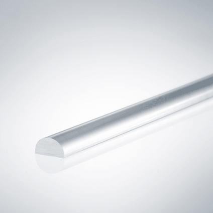 Beispiel eines Acrylhalbrundstabes für 5mm Glasstärke