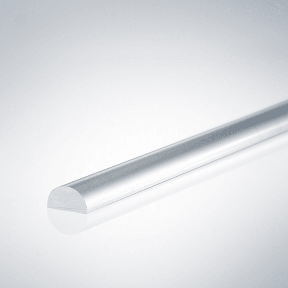 Beispiel eines Acrylhalbrundstabes für 5mm Glasstärke