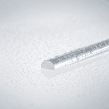 Beispiel eines nassen Acrylhalbrundstabes für 5mm Glasstärke