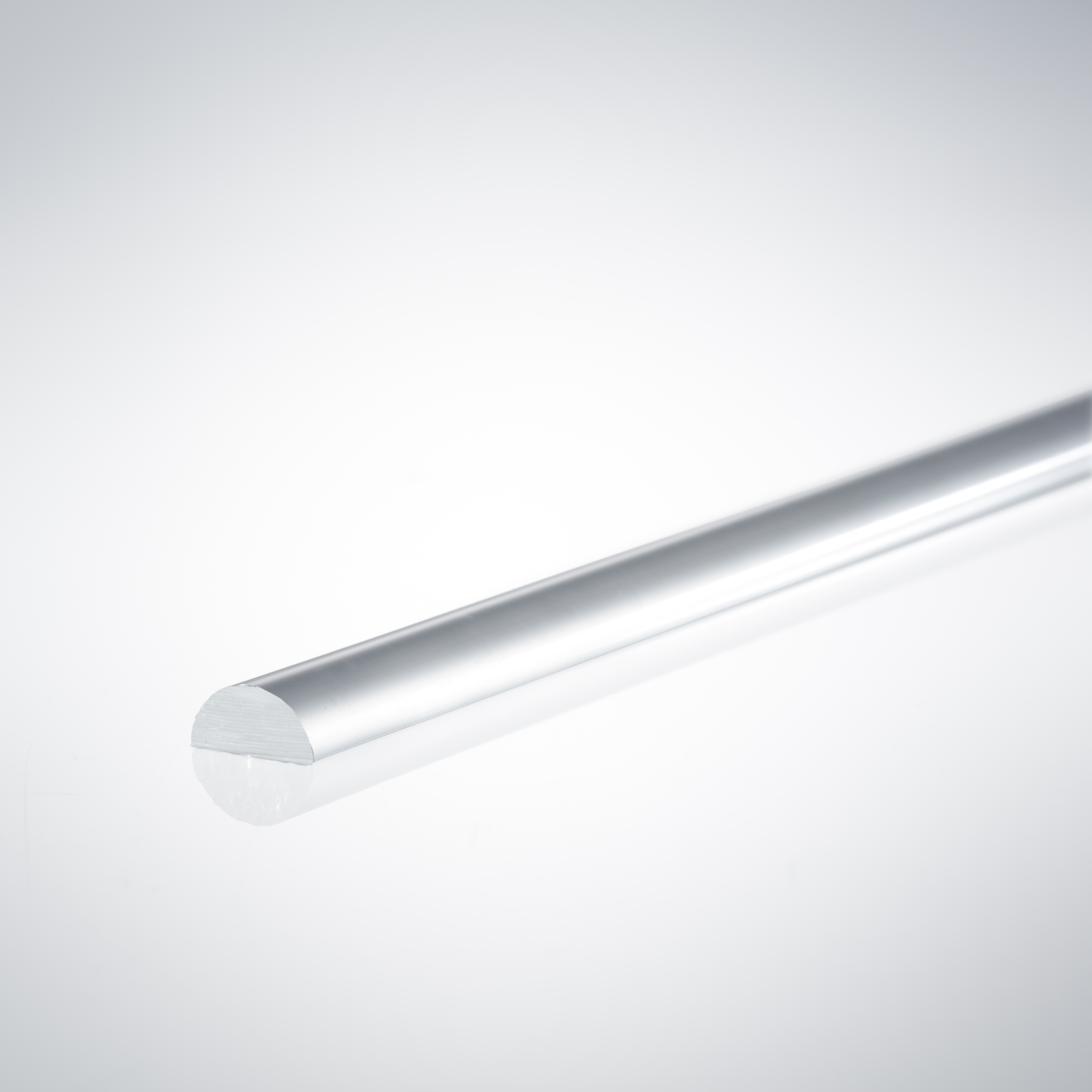 Beispiel eines Acrylhalbrundstabes für 4mm Glasstärke