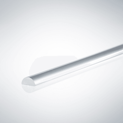 Beispiel eines Acrylhalbrundstabes für 4mm Glasstärke