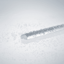 Beispiel eines nassen Acrylhalbrundstabes für 4mm Glasstärke