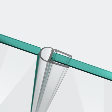 3D-Modell einer Hohlkammerdichtung für eine 180°-Glas-an-Glas-Situation